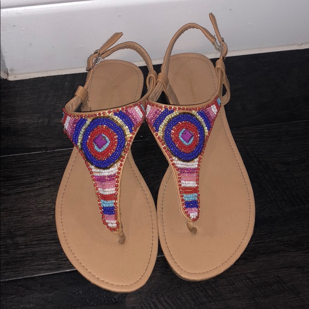 Francesca’s Beaded Sandals